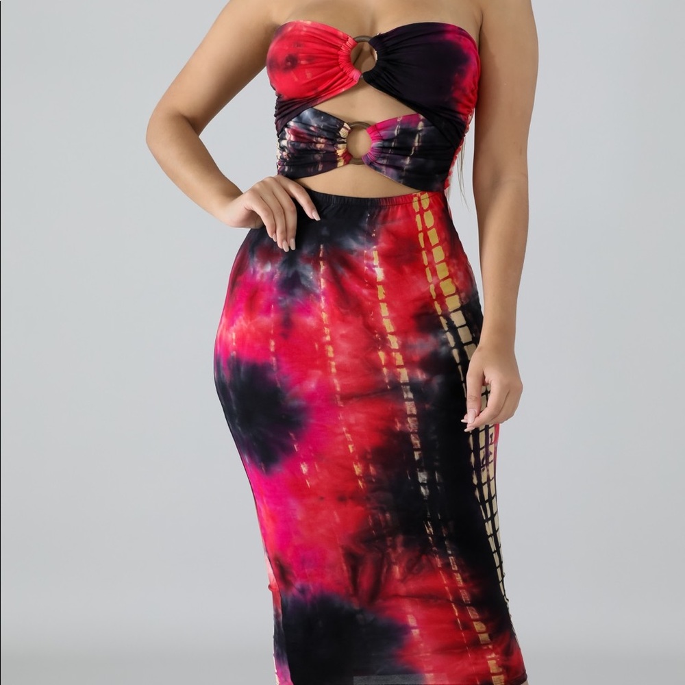 Ringlet strapless dress - Picture 2 of 4